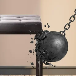 CLP 2-zits Bankje Barci 100 cm - zwart