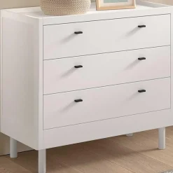 Commode Forrest - 3 lades - massief beukenhout - wit