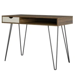 Concord - Bureau met 1 lade in walnoot look