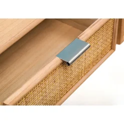 Console 2 laden van hout en natuurlijk rotan