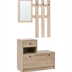 COOMA - Halmeubelset - Lichtbruin - Hout