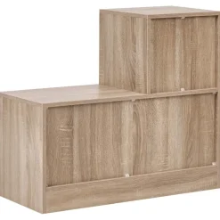 COOMA - Halmeubelset - Lichtbruin - Hout