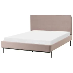 CORIO - Tweepersoonsbed - Taupe - 140 x 200 cm - Polyester