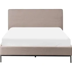 CORIO - Tweepersoonsbed - Taupe - 140 x 200 cm - Polyester
