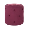 COROLLA - Poef - Rood - 40 cm - Fluweel
