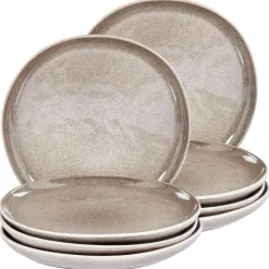 COSTMARY - Bijzetborden set van 8 - Grijs - Steengoed