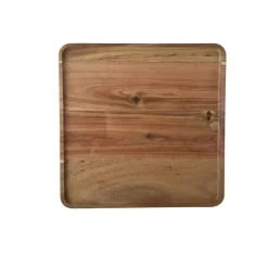 Cosy & Trendy Dienblad - hout - opstaande rand - vierkant - 26 cm