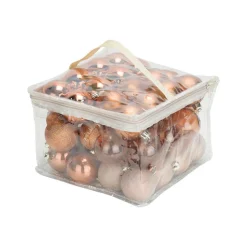 Cosy&Trendy Kerstballen - Ø 6 cm - Kaneel - Set-48