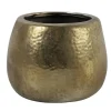 Countryfield Plantenpot Oro - terracotta - goud - 16x11.5cm