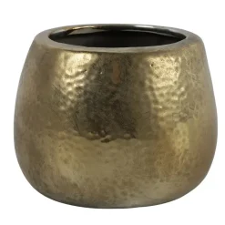 Countryfield Plantenpot Oro - terracotta - goud - 16x11.5cm