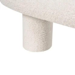 CRESSAT - Tweepersoonsbed - Off-white - 140 x 200 cm - Bouclé