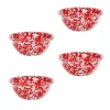 Crow Canyon Home Serviesset Splatter - 4-delig - Rood