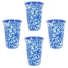 Crow Canyon Home Tumblers Splatter - 4 Stuks - Blauw