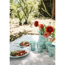 Crow Canyon Home Tumblers Splatter - 4 Stuks - Blauw