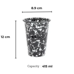 Crow Canyon Home Tumblers Splatter - 4 Stuks - Blauw