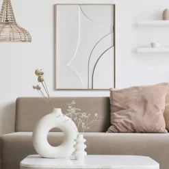 3D Art Terrace - 70 x 50cm - Wit