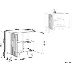DALCROSS - Dressoir - Lichte houtkleur - MDF