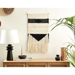 DASKA - Wanddecoratie - Beige - Katoen