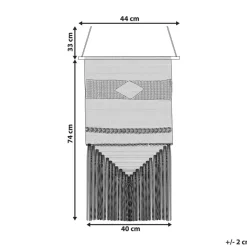DASKA - Wanddecoratie - Beige - Katoen