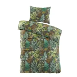 Day Dream Linde - Dekbedovertrek - Eenpersoons - 140x200/220 cm - Zwart