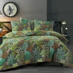 Day Dream Linde - Dekbedovertrek - Tweepersoons - 200x200/220 cm - Zwart