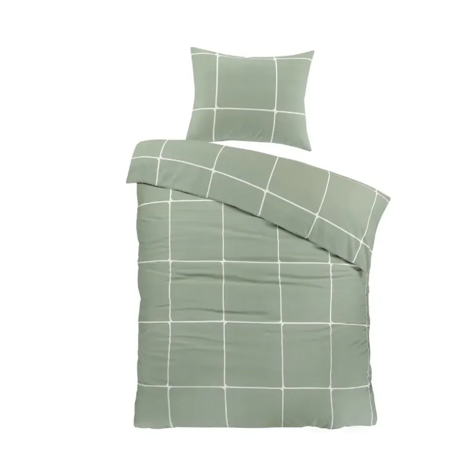 Day Dream Stan - Dekbedovertrek - Eenpersoons - 140 x 200/220 - Groen