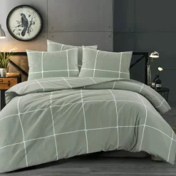 Day Dream Stan - Dekbedovertrek - Eenpersoons - 140 x 200/220 - Groen