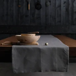 DDDDD tafelloper Cabin - 50x140 cm - Grijs - set van 2 stuks