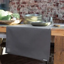 DDDDD tafelloper Kit - 45x150 cm - set van 2 stuks - Antraciet
