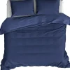 De Witte Lietaer Dekbedovertrek Katoen Satijn Olivia - 200 x 200/220 cm - Blauw