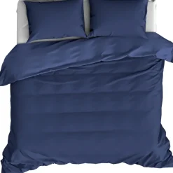 De Witte Lietaer Dekbedovertrek Katoen Satijn Olivia - 200 x 200/220 cm - Blauw