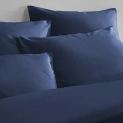 De Witte Lietaer Dekbedovertrek Katoen Satijn Olivia - 200 x 200/220 cm - Blauw