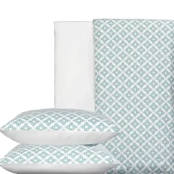 De Witte Lietaer Dekbedovertrek Katoen Satijn Azulejos - 240 x 220 cm