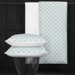 De Witte Lietaer Dekbedovertrek Katoen Satijn Azulejos - 240 x 220 cm