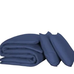 De Witte Lietaer Dekbedovertrek Katoen Satijn Olivia- 240 x 220 cm - Blauw