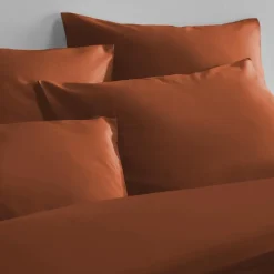 De Witte Lietaer Dekbedovertrek Katoen Satijn Olivia - 140 x 200/220 cm - Bruin