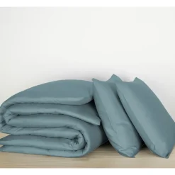 De Witte Lietaer Dekbedovertrek Katoen Satijn Olivia - 240 x 220 cm - Groen