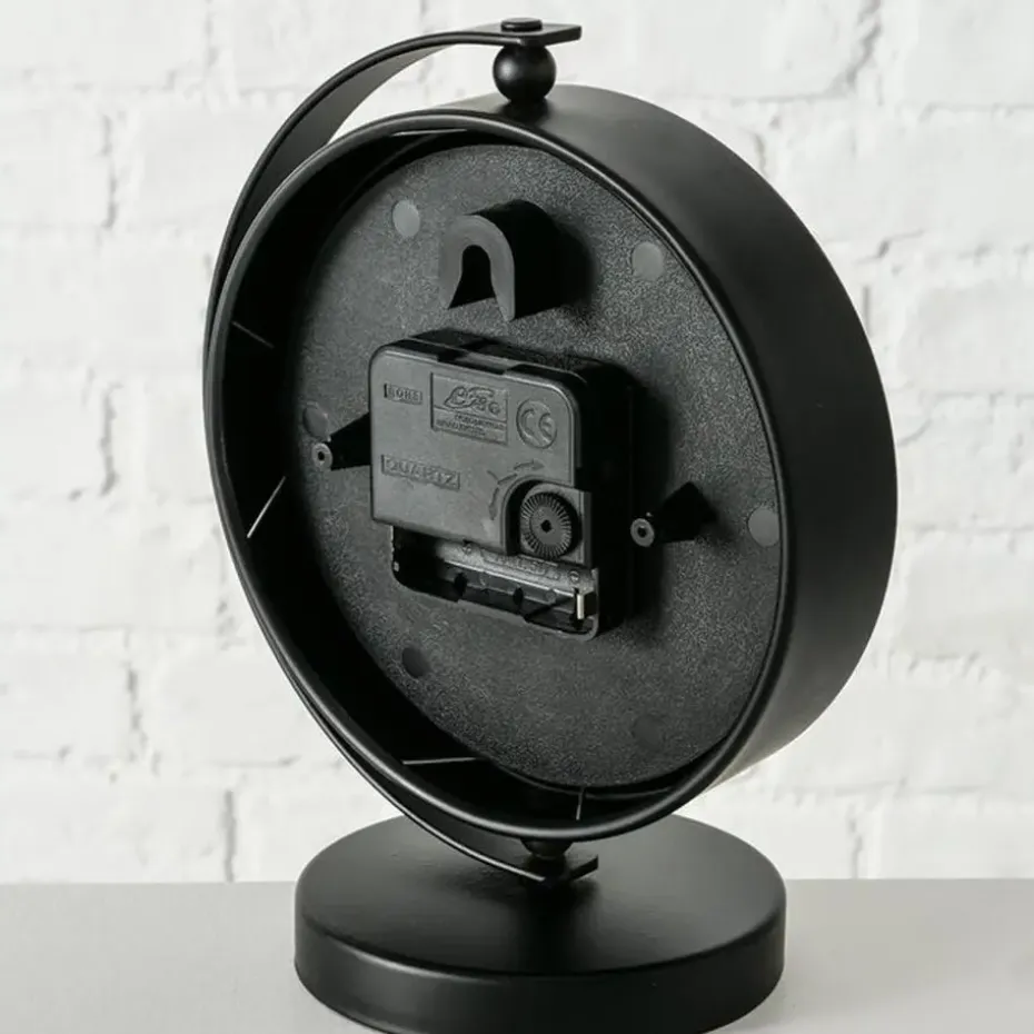 Deco by Boltze Tafelklok Montreux - zwart/goud - 20 x 15 cm