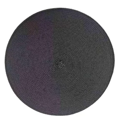 Deco onderlegger Arianne - zwart - Ø38 cm (1 stuk)