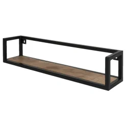 Decor 88 Farrow wandplank industrieel naturel - 17x81x17 cm