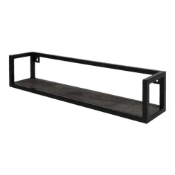Decor 88 wandplank Farrow vintage zwart 81x17x17cm