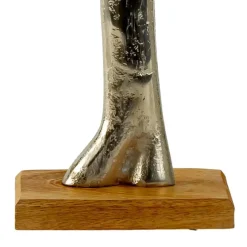 Decoratie levensboom - Tree of Life - aluminium/hout - 31 x 34 cm