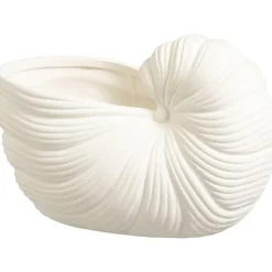 Decoratie object Schelp - off-white - 10x20x12 cm