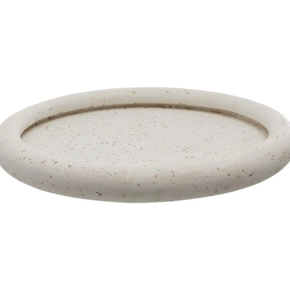 Decoratie tray Nordic - off-white - Ø26cm