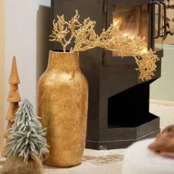 Decoris Design Bloemenvaas Terracotta - 24 x 60 cm - glazuurlook