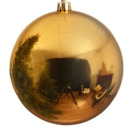 Decoris Kerstbal - goud - groot - kunststof - 20 cm