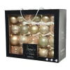 Decoris Kerstballen set - 42x - parel - glas - 5 tot 7 cm
