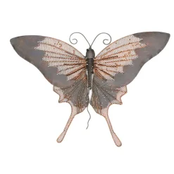 Decoris Muurvlinder - metaal - vlinder - 34 x 24 cm