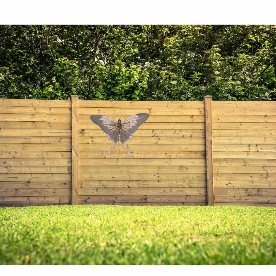Decoris Muurvlinder - metaal - vlinder - 34 x 24 cm