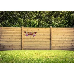 Decoris Tuindecoratie - libelle - metaal - 27 x 33 cm